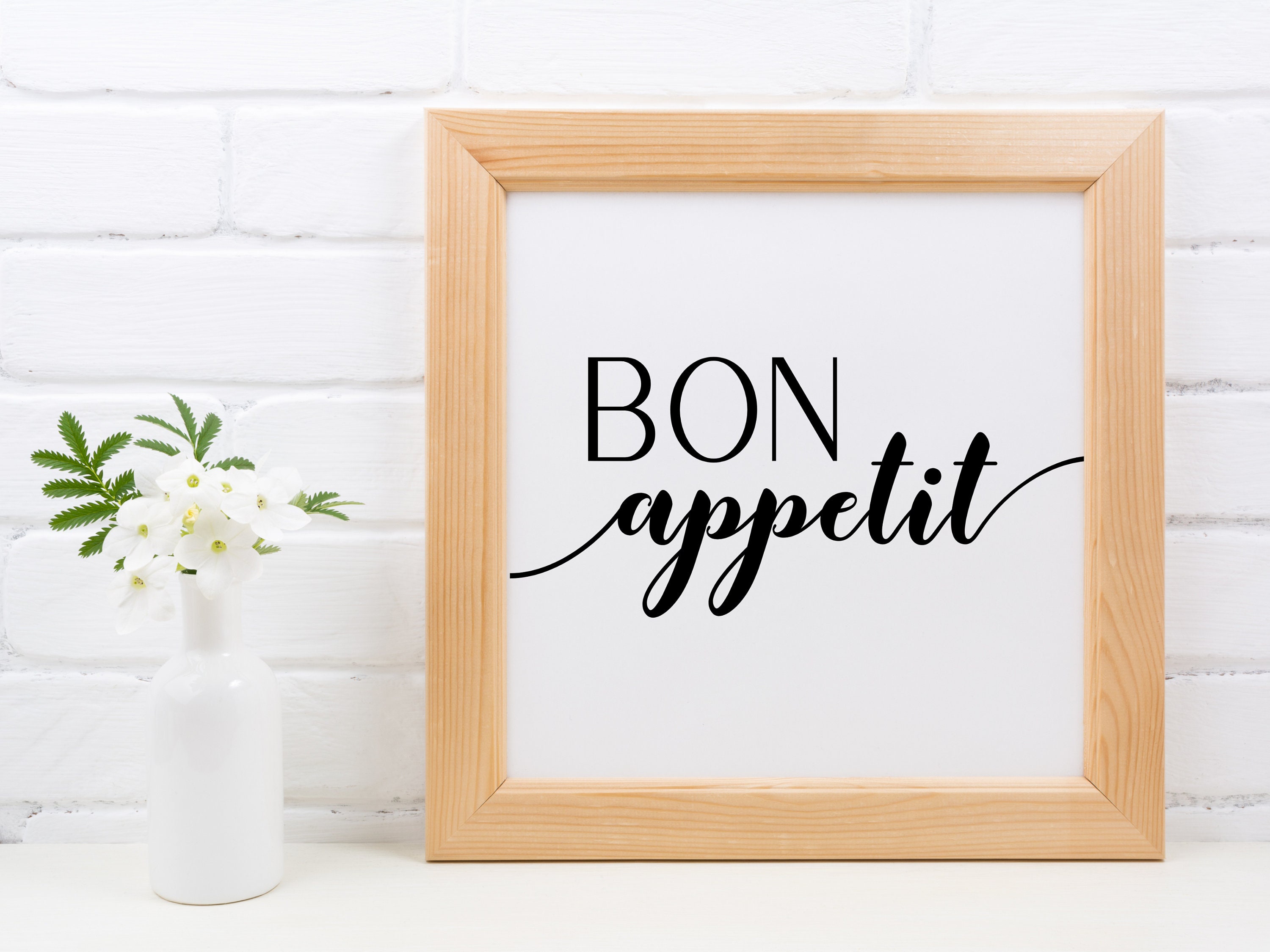 Bon Appetit Kitchen Printable Art, Kitchen Digital Art, Kitchen ...
