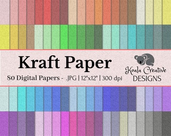 Kraft Paper Digital Paper, Kraft Texture, Kraft Background, Kraft Paper, Kraft Design, Digital Scrapbook -Commercial Use -Instant Download