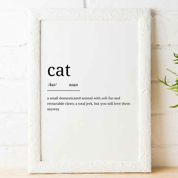 Cat Quote Print Etsy