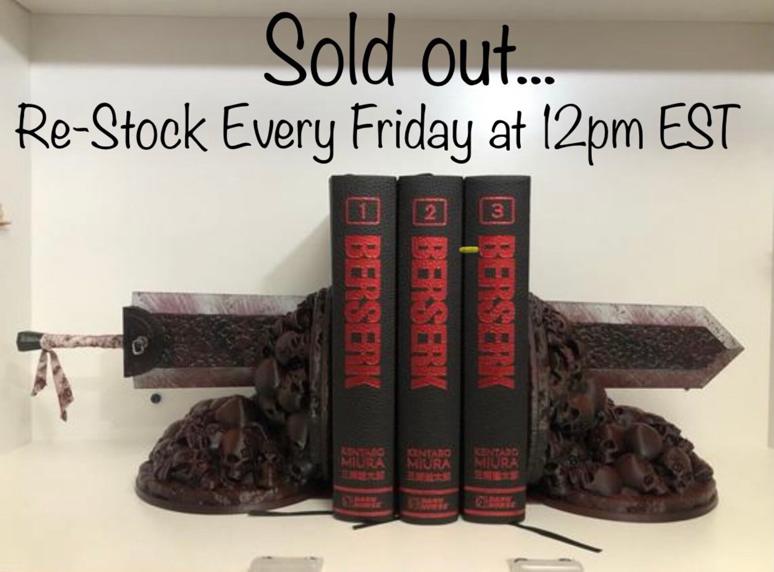 Berserk Bookends Dragonslayer Berserk Fan Art Book Ends Etsy