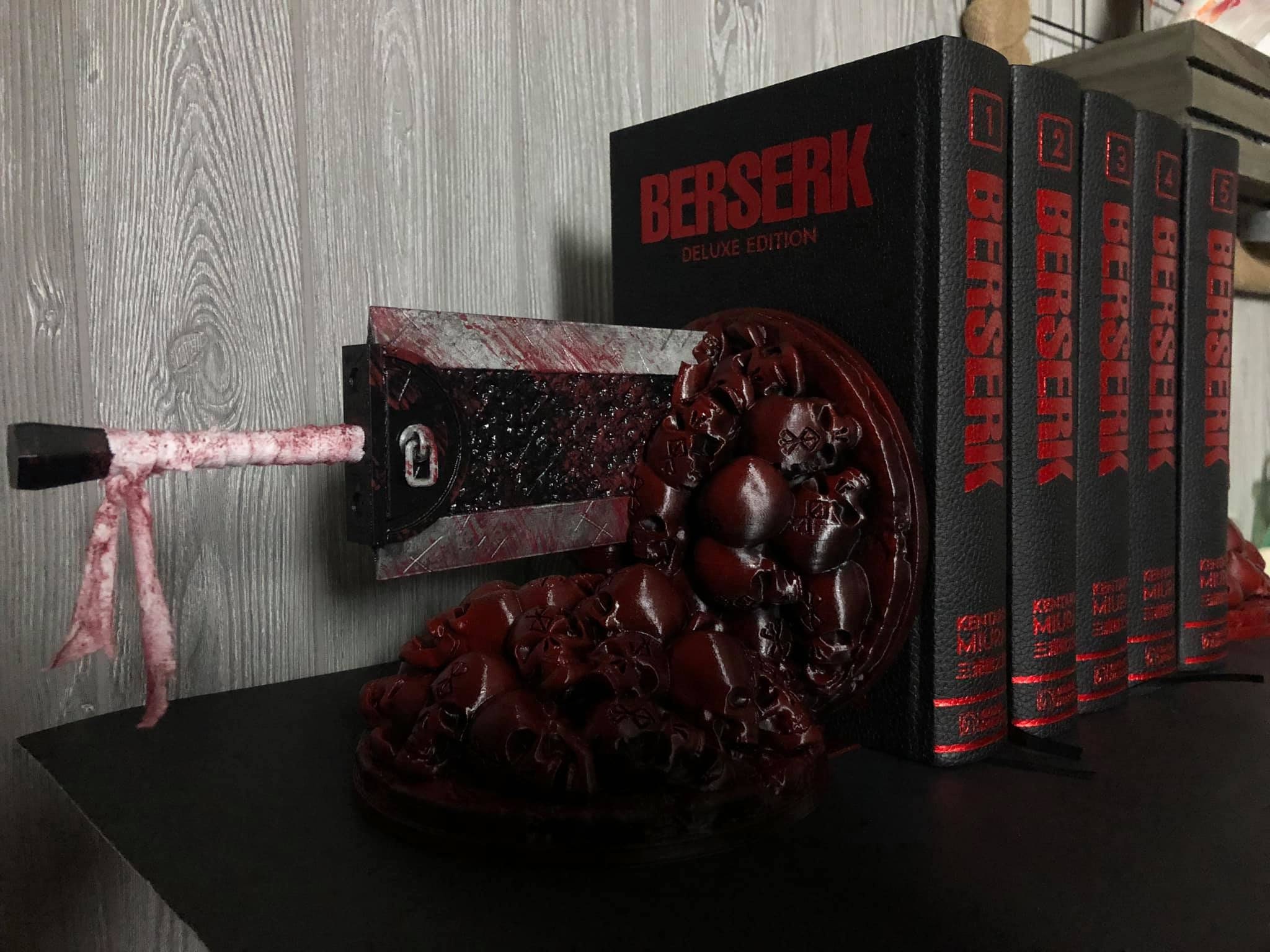 Berserk Fan Art Dragonslayer Bookends Etsy
