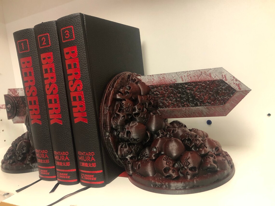 Berserk Bookends Drachentöter Berserk Fan Art Buchenden Etsy