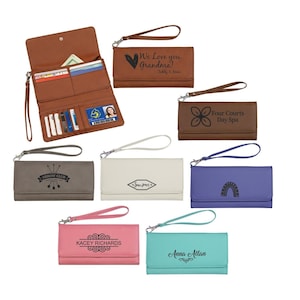 Cartera de mujer, carteras grabadas con láser, carteras de mujer personalizadas, Cartera de mujer con correa, Cartera grabada personalizada, Regalos para ella
