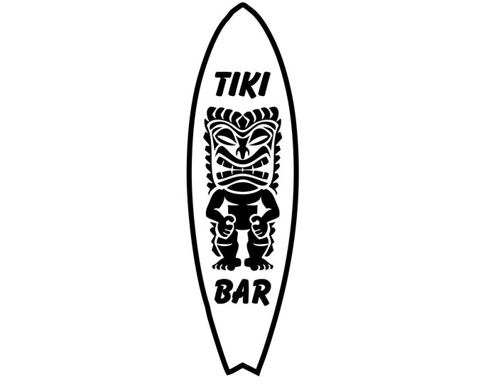 tiki bar svg, tiki bar sign cnc file, cnc tiki sign file, mancave tiki svg, tiki bar png, wood tiki sign file,  tiki bar surfboard sign file