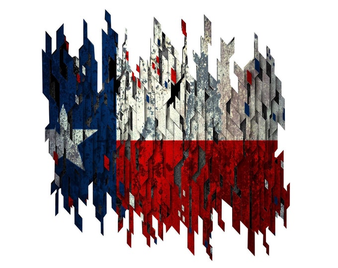 Distressed Texas Flag decal, full color Texas Flag, Flag car decal, Texan Pride decal, Distressed flag window sticker, vibrant flag logo