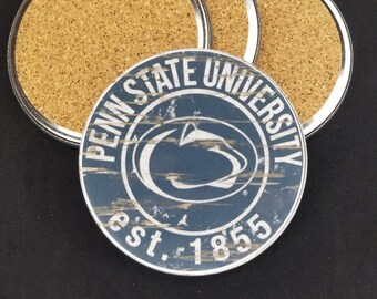 Penn State University Thirstystone VPASU-HA23 Stoneware Drink Coaster Set with Holder