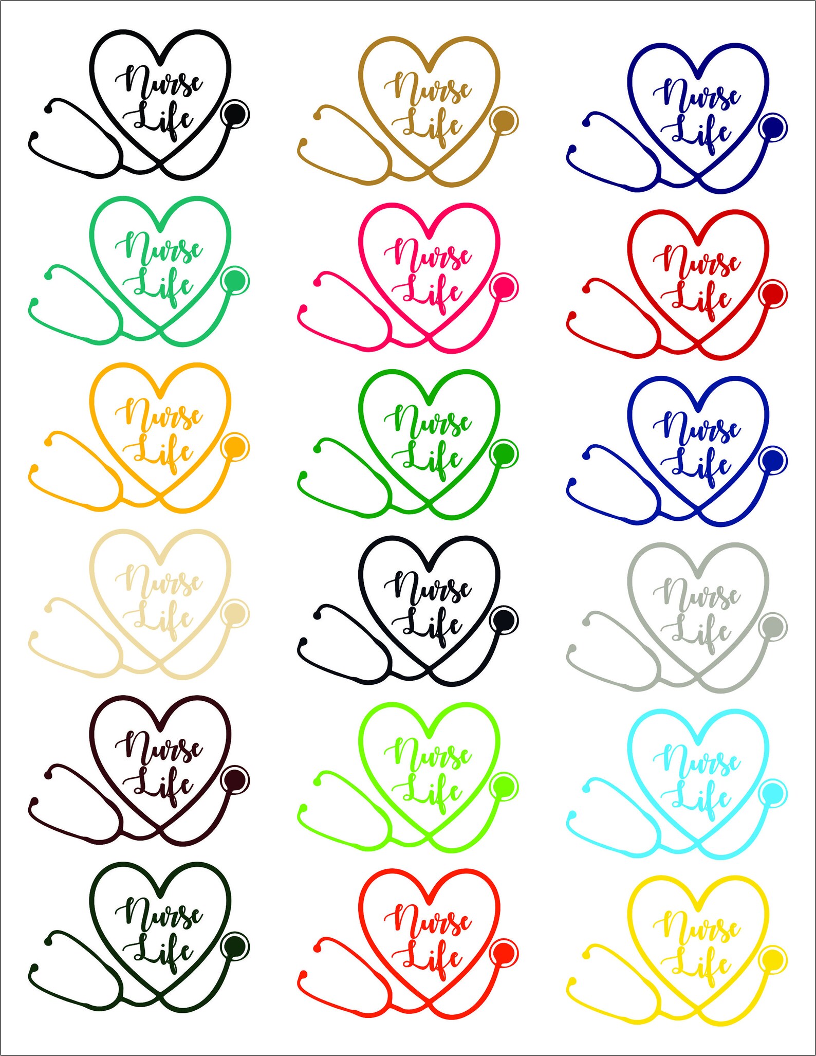 Cursive Nurse Sticker Nursing Decal Nurse Life Decal RN - Etsy
