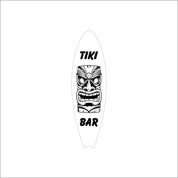 Tiki Bar Svg Tiki Bar Sign Cnc File Cnc Tiki Sign File | Etsy