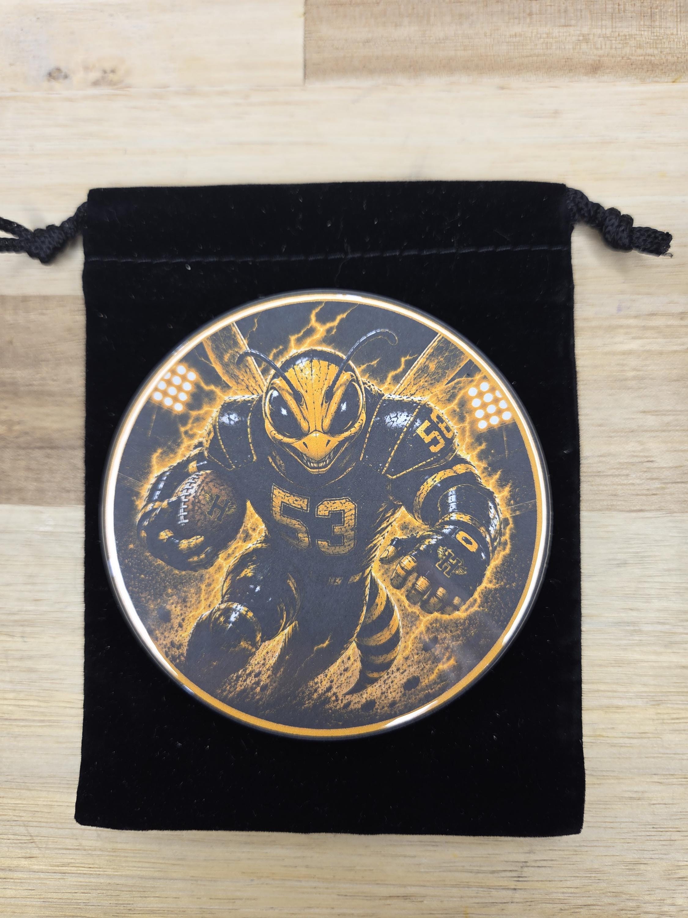 Hornet Football Coasters | Yellow Jacket Sports Coasters | Man Cave ...