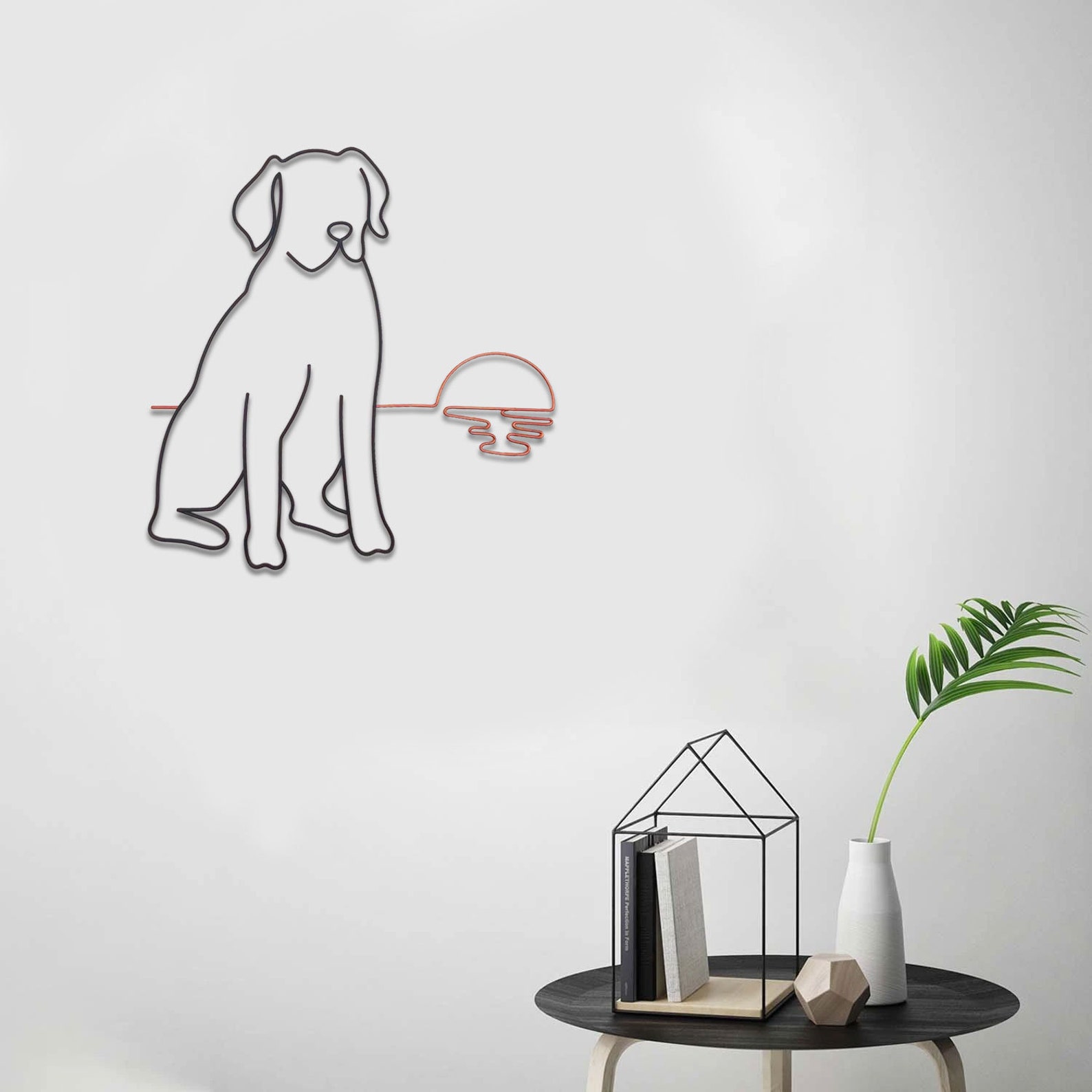 Metal Dog Wall Art Dog Wall Decor Sunset Dog Etsy