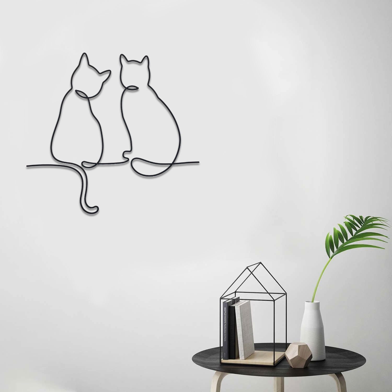 Metal Cat Wall Art Cat Wall Decor Hanging Cats Etsy