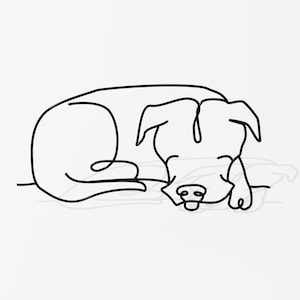 Metal Dog Wall Art | Dog Wall Decor | Sleeping Dog