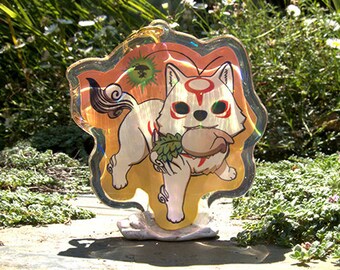 Okami Turnip Holo Keychain