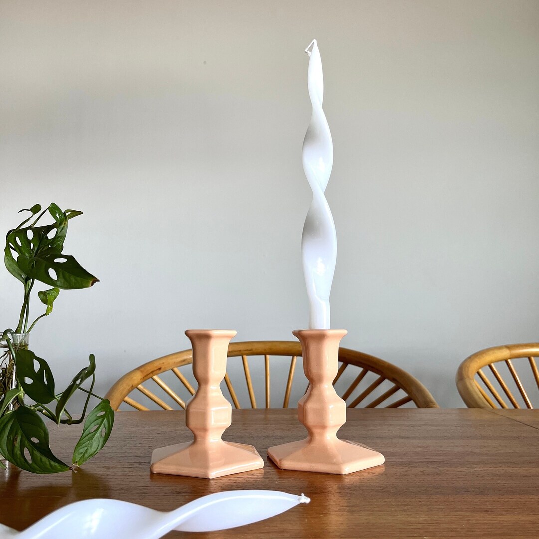 Vintage Candlestick Holders Minimalist Taper Candle Holder Etsy