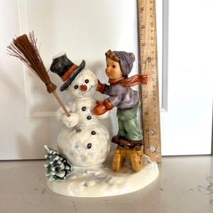 Schneemann — Hummel Goebel | Seltene Große Weihnachts-Vintage deutsche Weihnachtsfigur |
