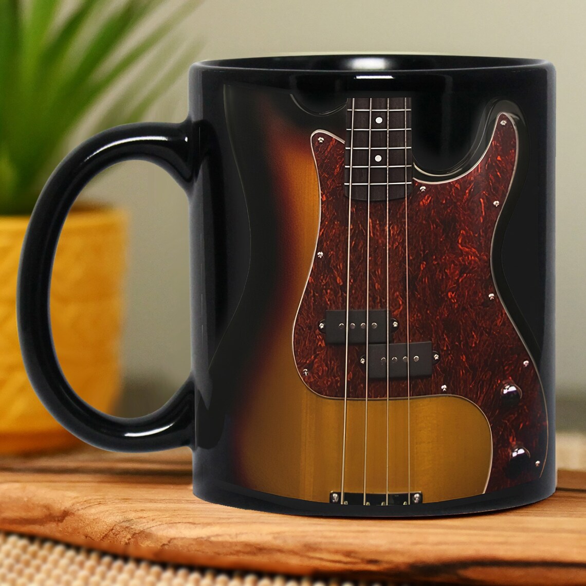 Mug Guitar Bass Mugs Music Lover Mug Etsy
