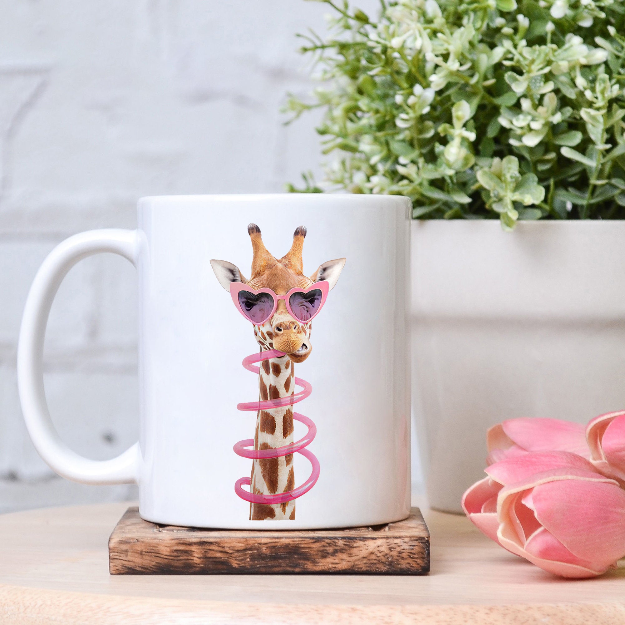 Thirsty Giraffe Mug Giraffe Gifts for Women Cute Giraffe | Etsy