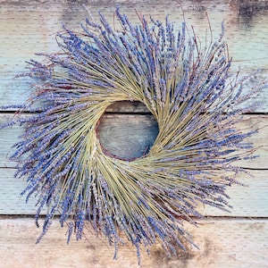 English Dried Lavender Aroma Wreath for Front Door long lasting farmhouse rustic birthday gift housewarming. Spring, summer, Mothers Day.