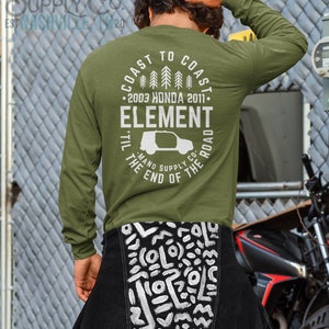 Gift For Him, Coast to Coast Long Sleeve Shirt, Element Owners, Honda Element, Gift For Her