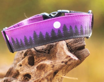 Violet Woodlands Dog Collar