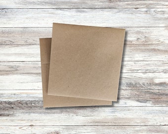 Square Kraft Envelopes - 5"x5" (12.7x12.7cm)