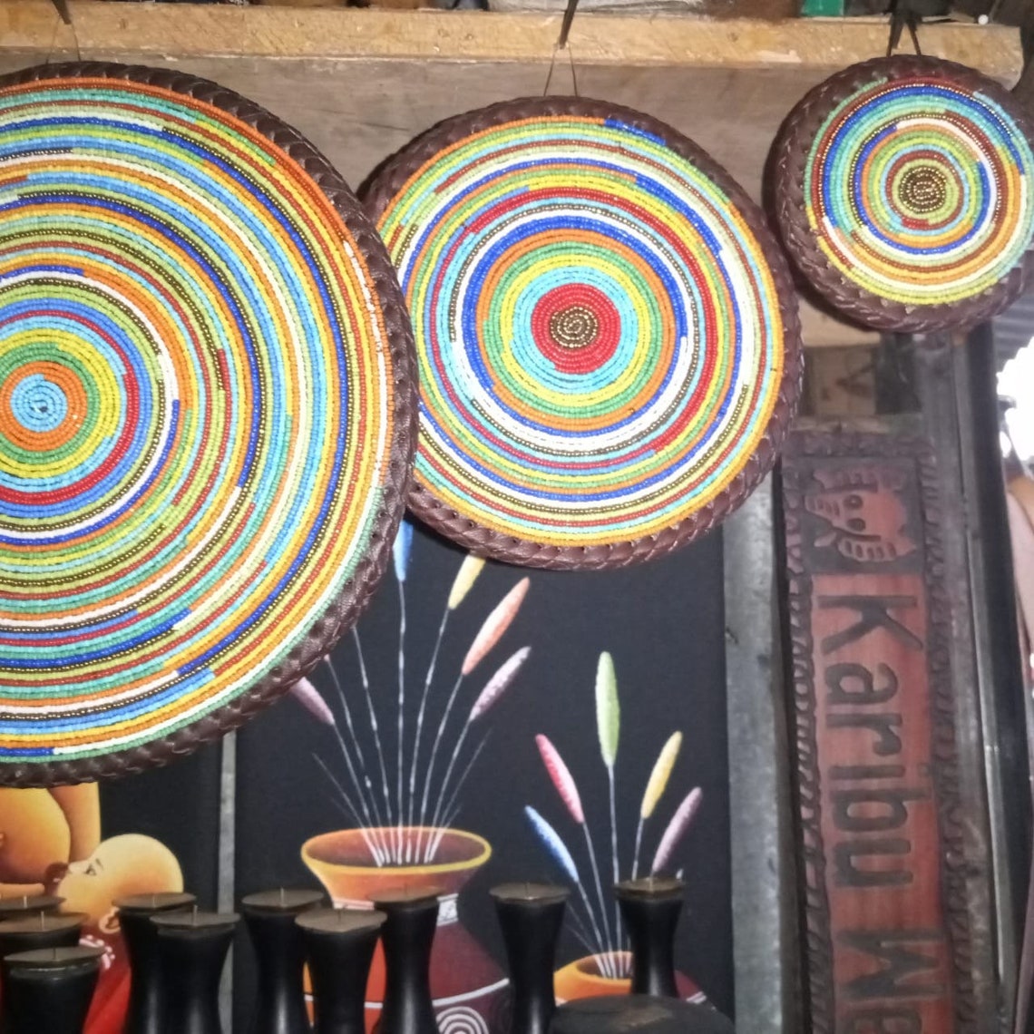 African Beaded Place Mats Etsy