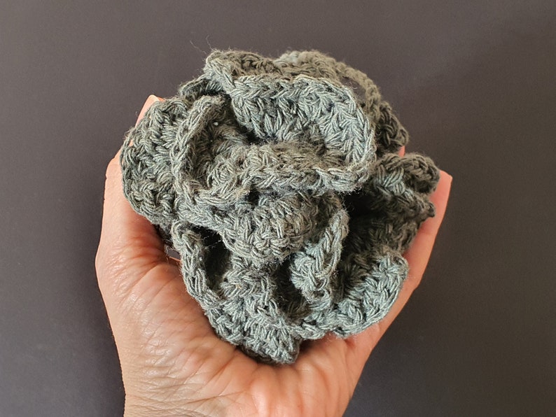 Recycled Cotton Pouf Bath Sponge Vegan Shower Pouf Etsy
