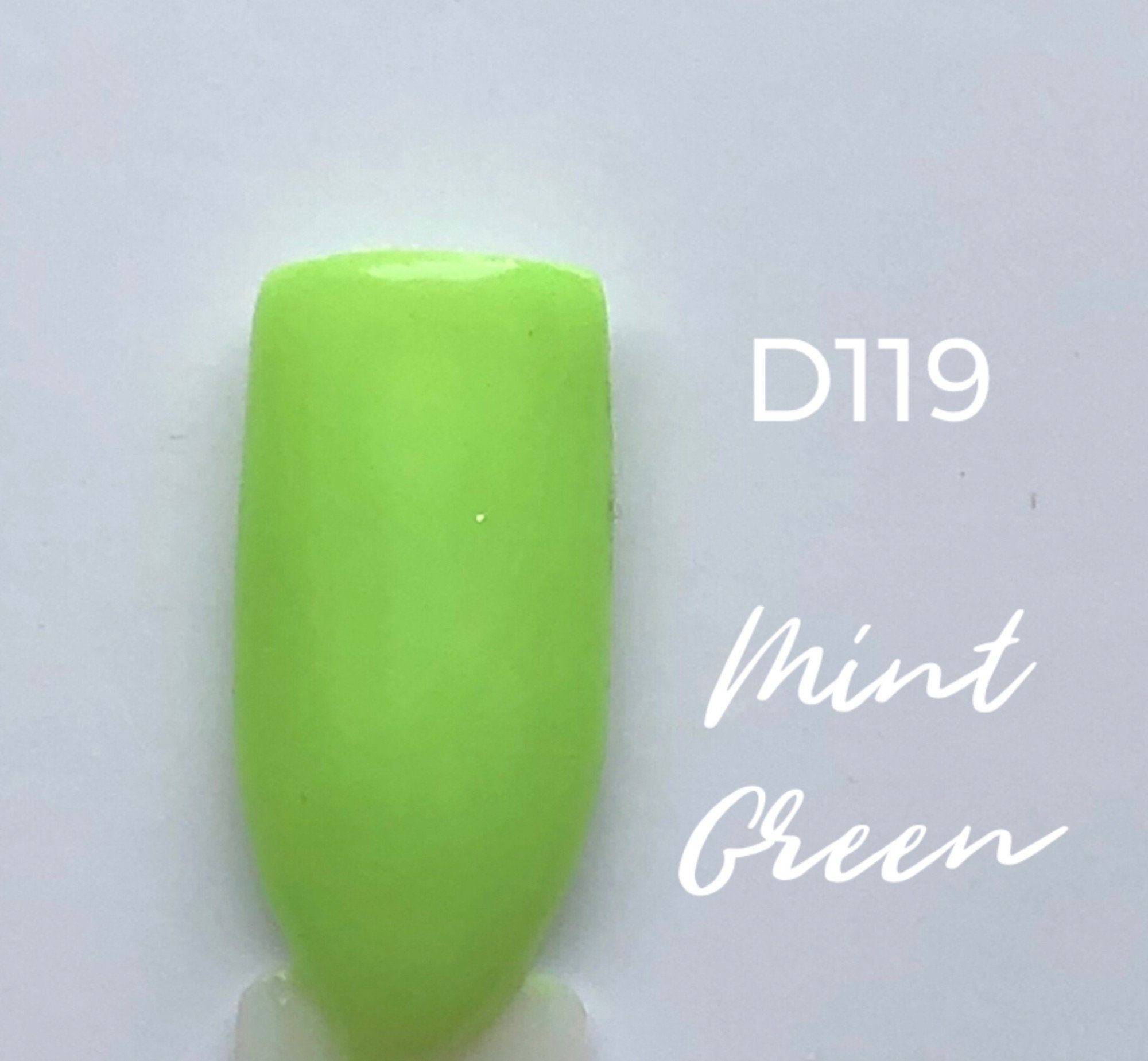 Nail Dip Powder .34 oz Mint GreenD119 Etsy