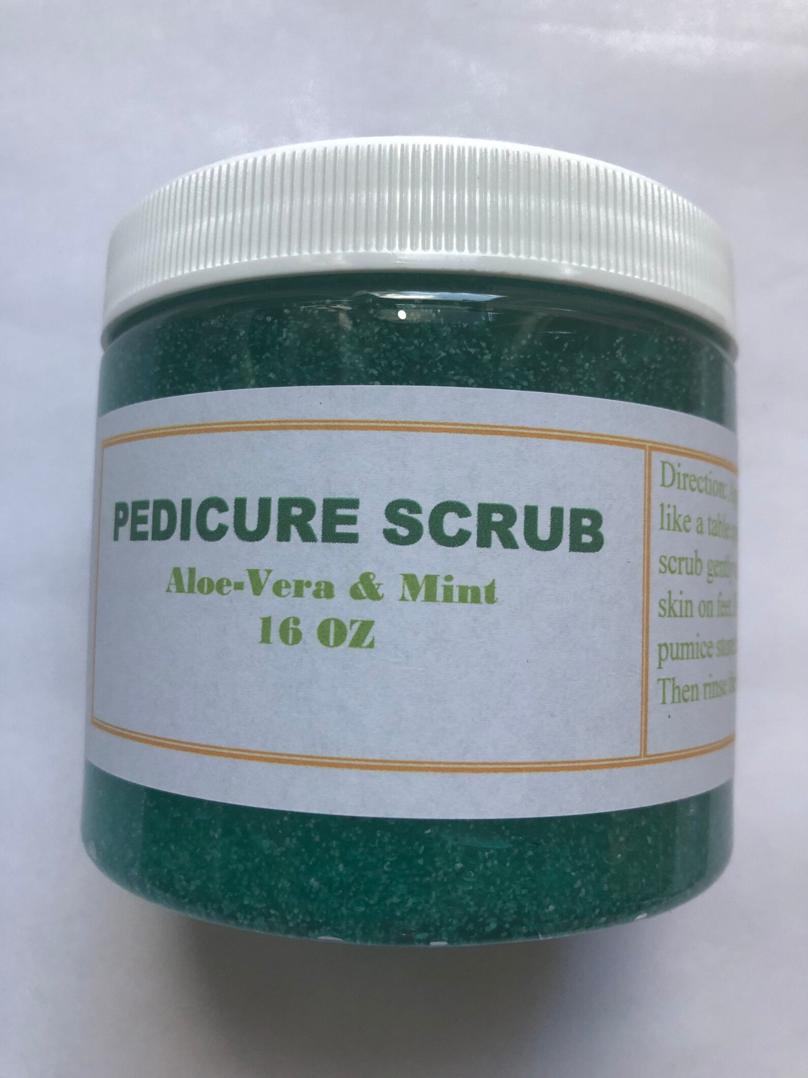 Pedicure Scrub Dry Foot Scrub Foot Skin Care Minty Pedicure Etsy