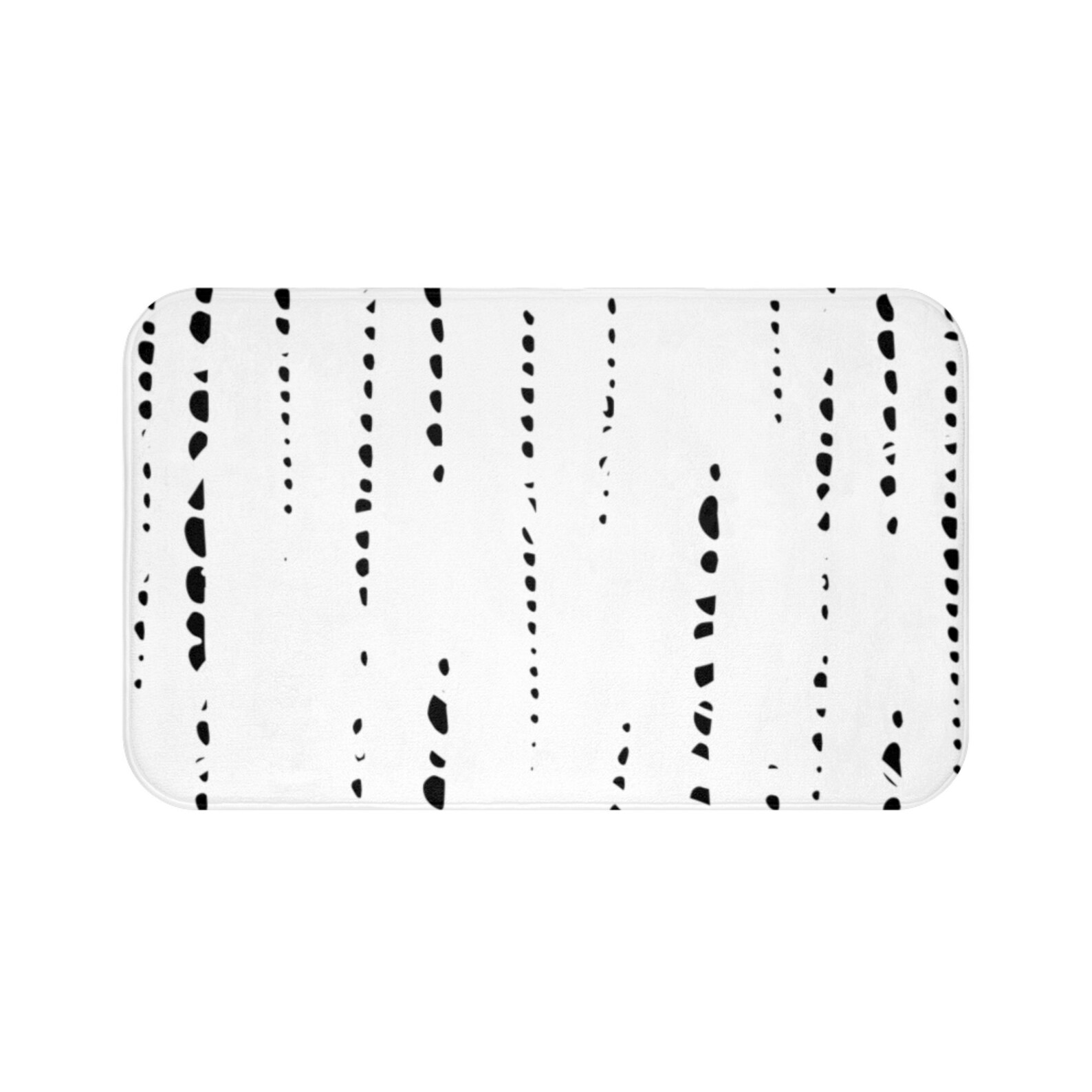 Boho Shower Curtain Black and White Mudcloth Style Etsy