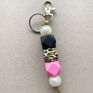 Customized Silicone Bead Keychain