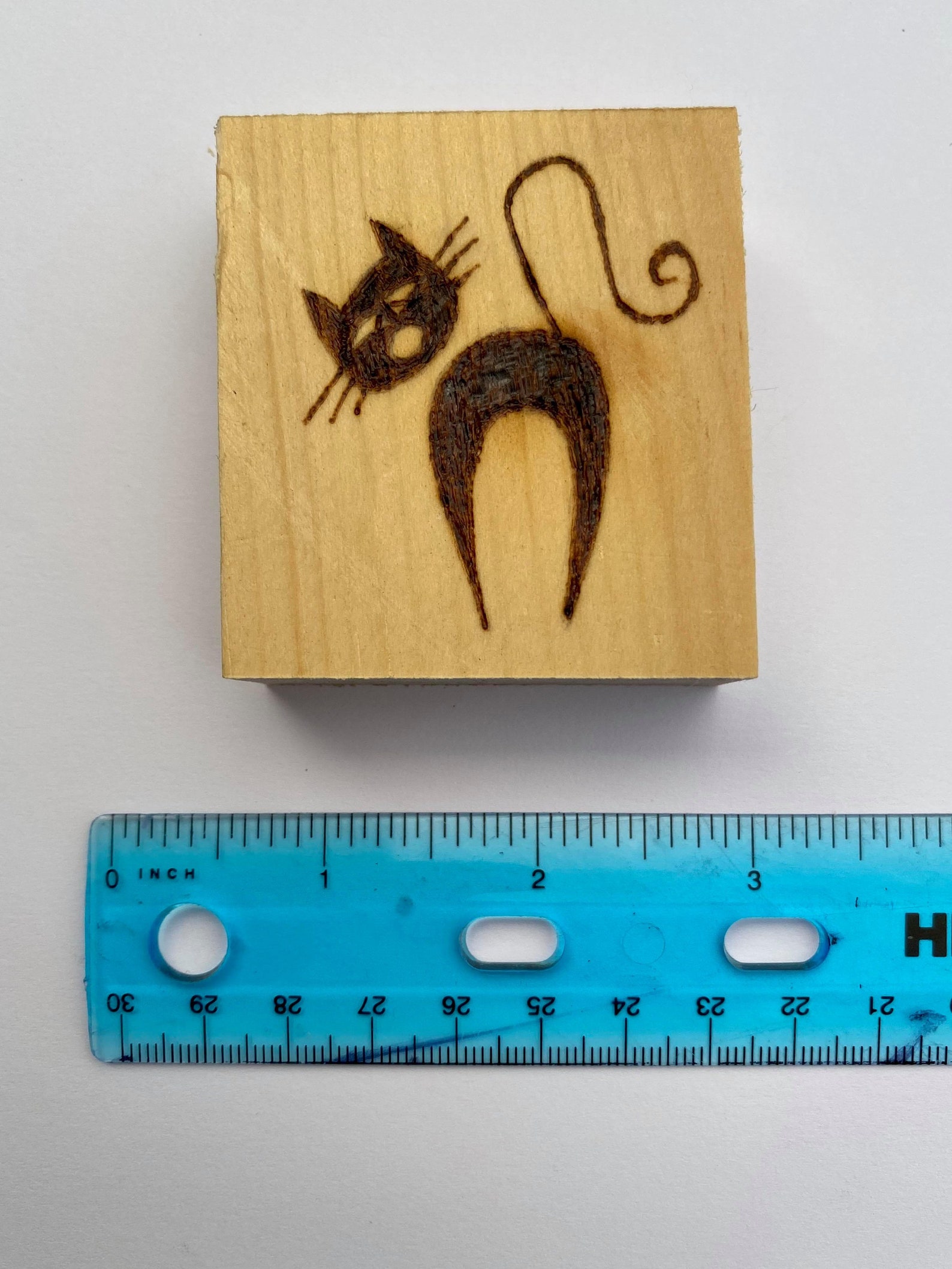Kitty Cat wood burning Etsy