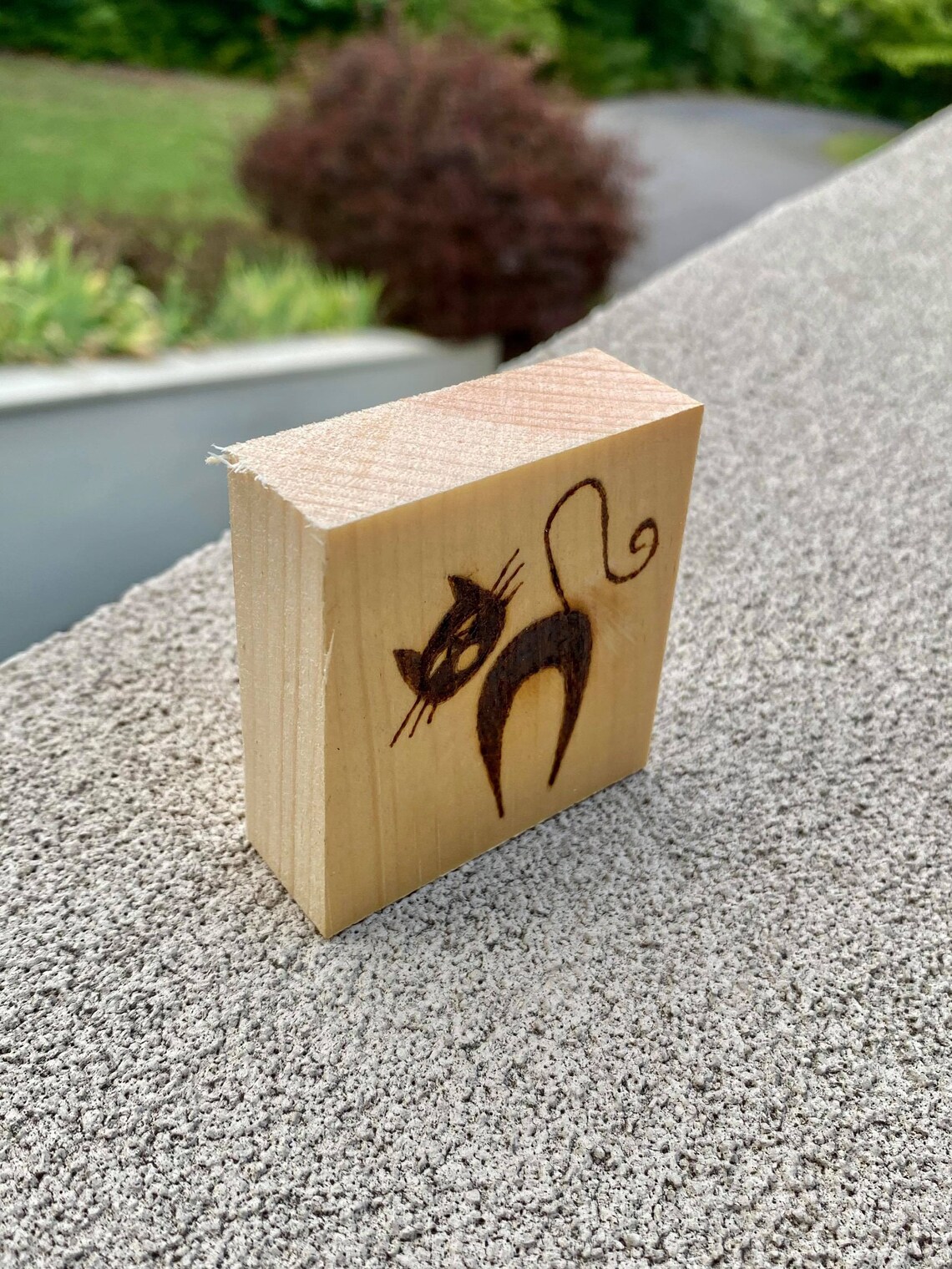 Kitty Cat wood burning Etsy