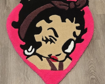 Retro Betty Boop Doormat | Non-slip Indoor Outdoor Mat 24x16in