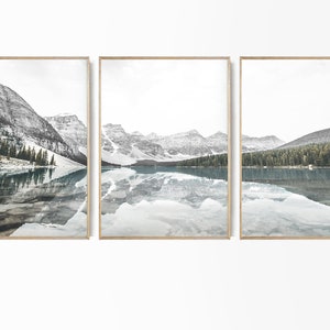 3 Unids/set Art Canvas Print Posters Mountain Lake Nature - Temu