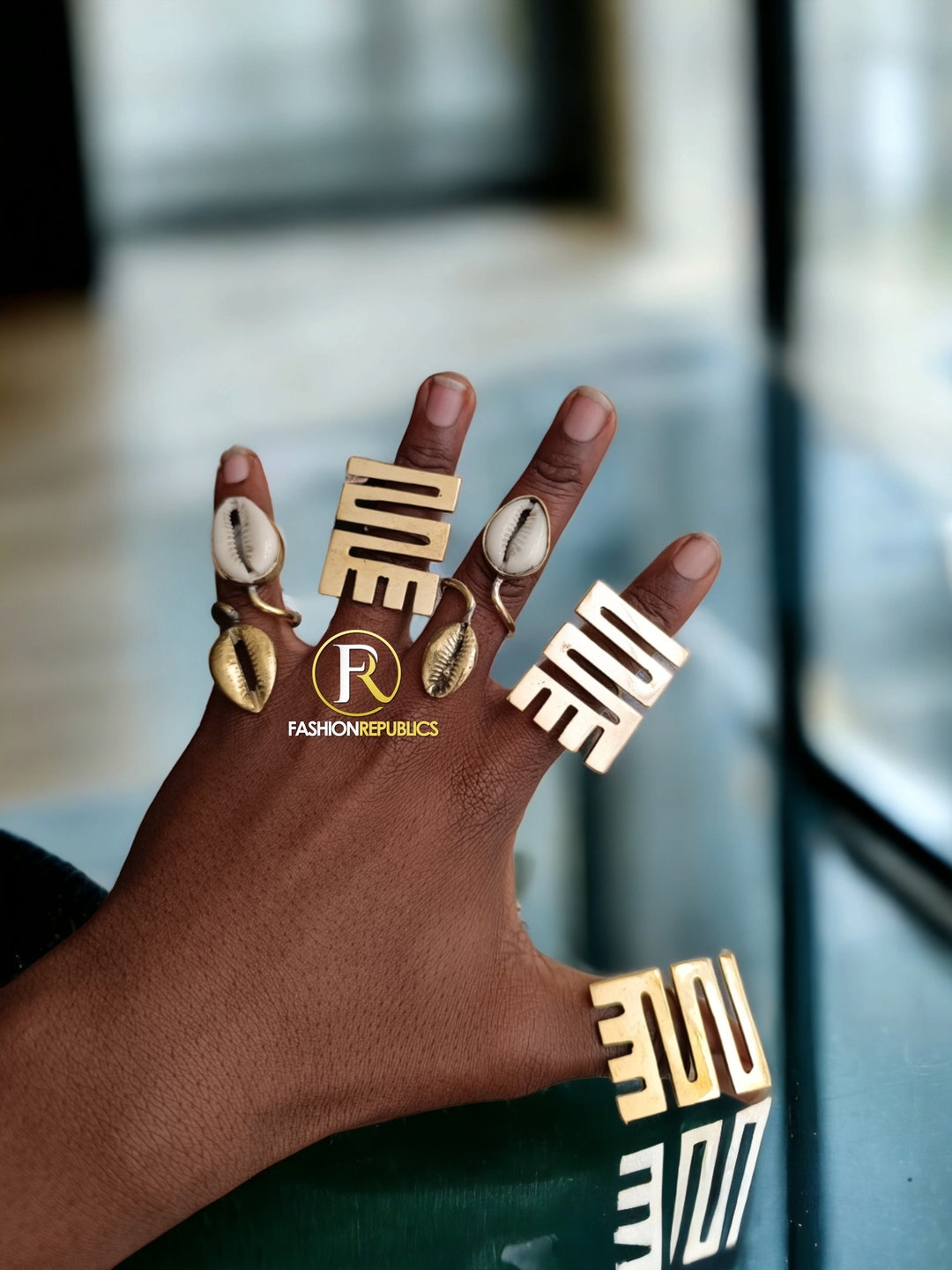 Adjustable Brass Ringsbrass Ring African Brass Rings Etsy