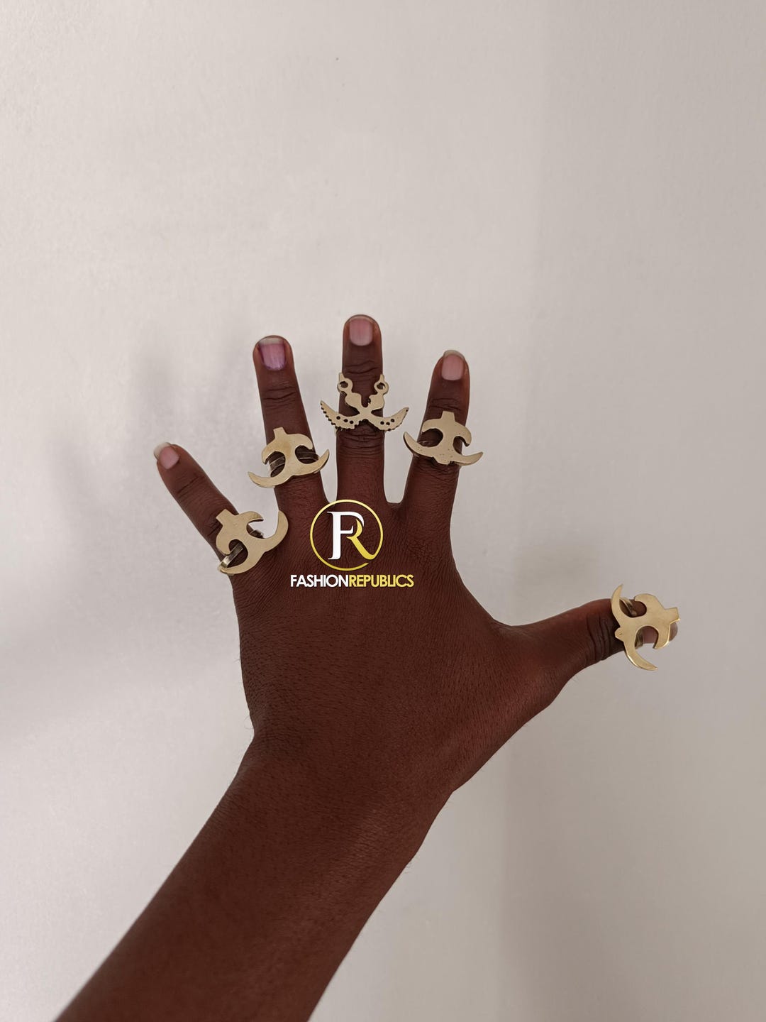 5 Adinkra Rings,adjustable Brass Rings,brass Ring, African Brass Rings ...