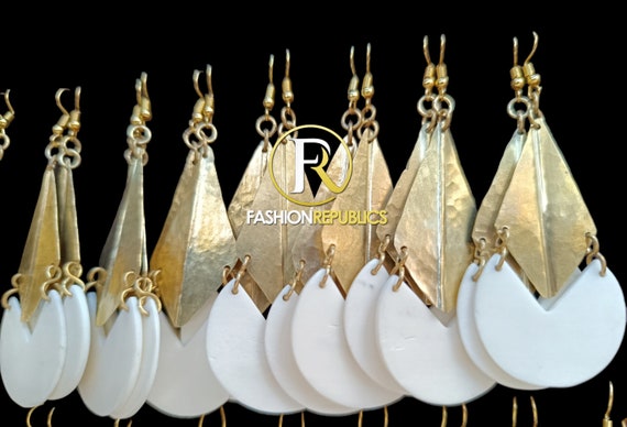 10 Brass Earrings Wholesale Earrings African Earrings Bone Earrings Wholesale Jewelry African Jewelry Jewelry Bulk Earrings Etsy UK