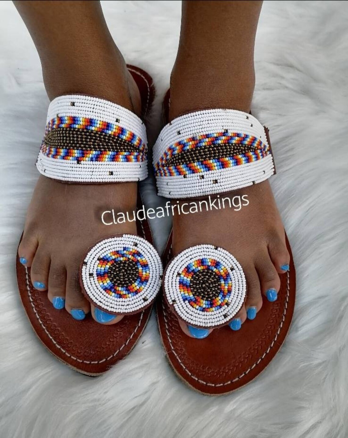 Maasai sandals leather sandals Handmade sandals African | Etsy