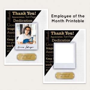Employee of the Month Printable