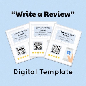 Write A Review Digital Template