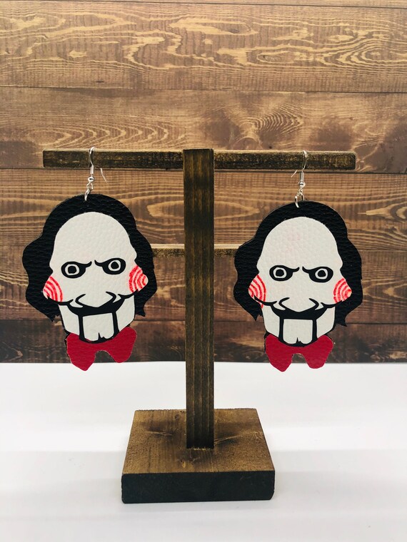 Jigsaw Inspired Serial Killer Saw Movie Inspired Dangle Etsy