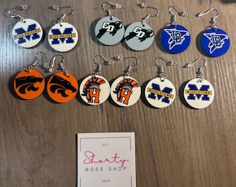Custom Team Earrings