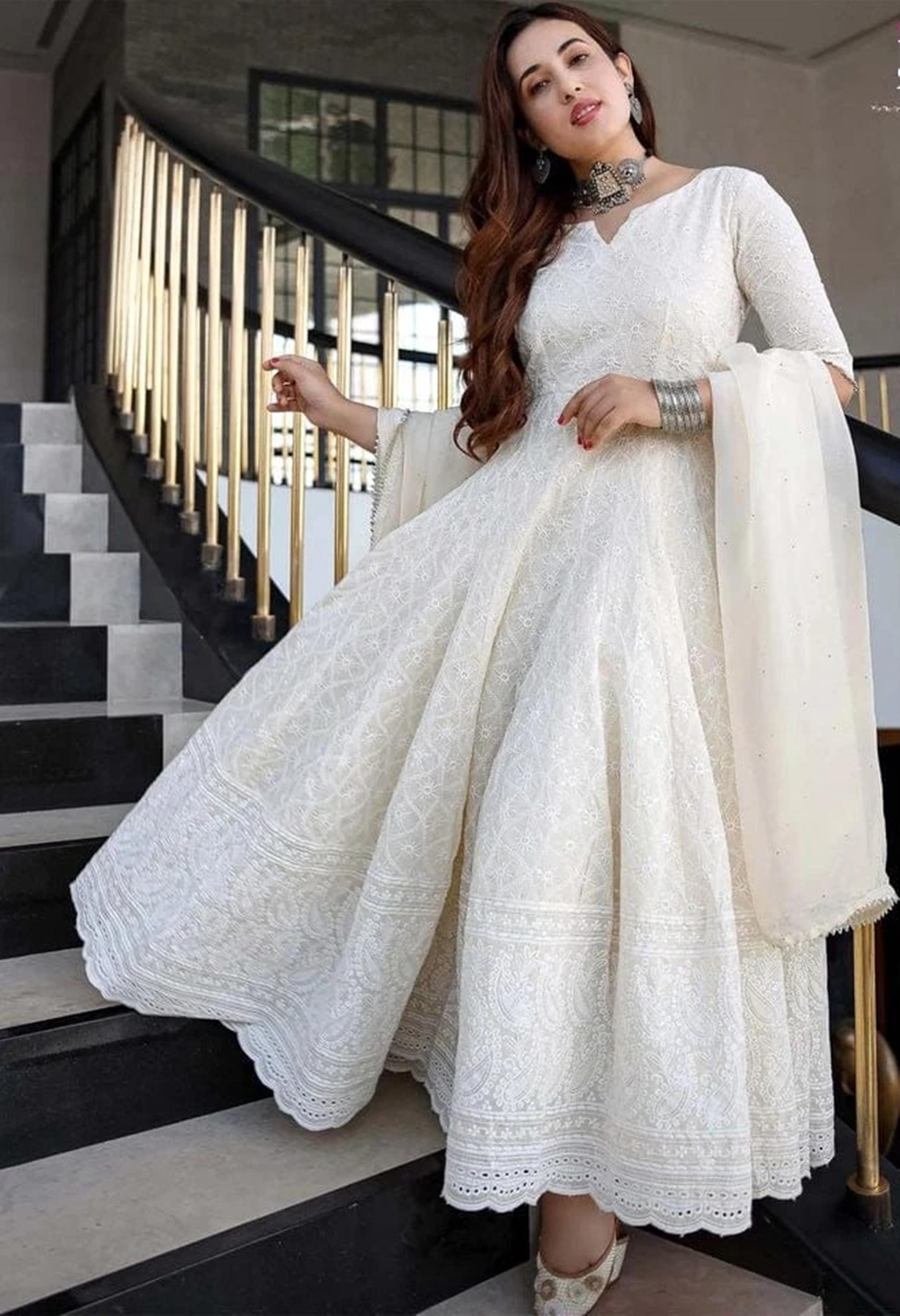 Cotton Anarkali Dress - Etsy