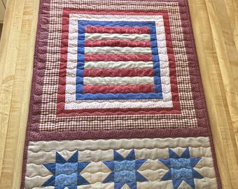 Old Glory Quilted Table Runner