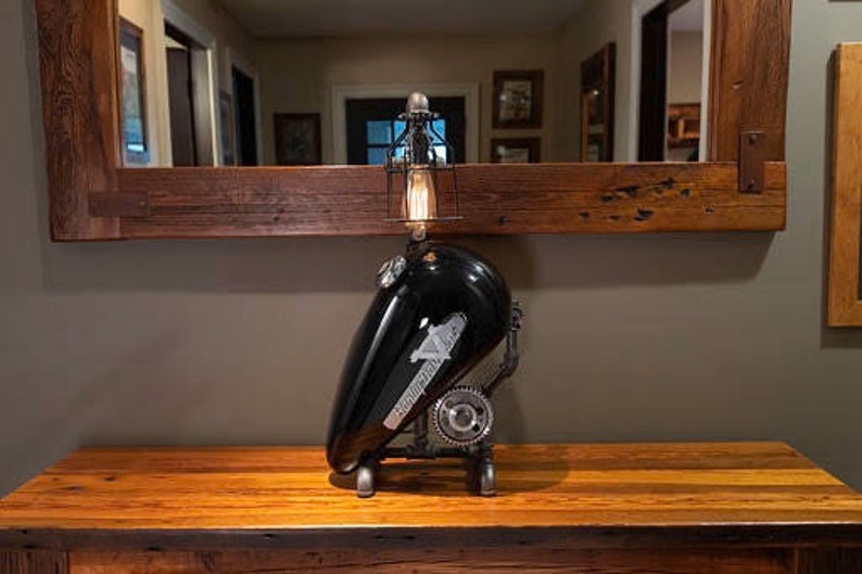 Harley Davidson Motorcycle Gas Tank Lamp Etsy