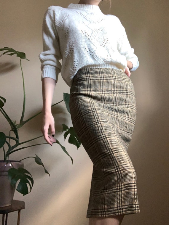 Timeless Plaid Pencil Skirt | Seventy Venezia