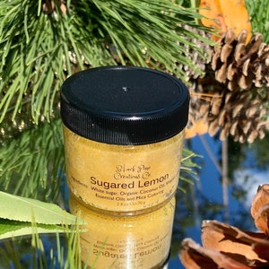Scrub corpo al limone zuccherato, scrub allo zucchero esfoliante per il corpo, scrub corpo,