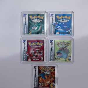 Underlägg 5 x Retro Pokémon Nintendo Gameboy Advance GBA Videospel Dryckesunderlägg