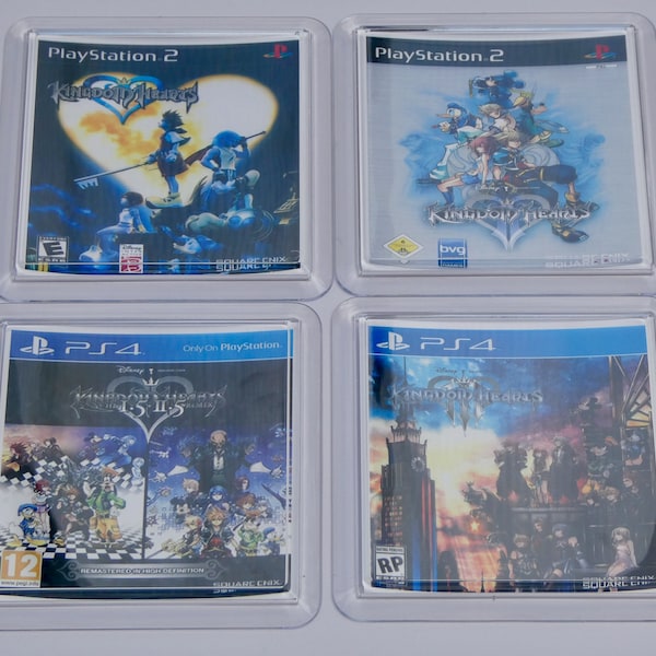 Coasters 4 x Retro Kingdom Hearts Video Game Drinks Coasters